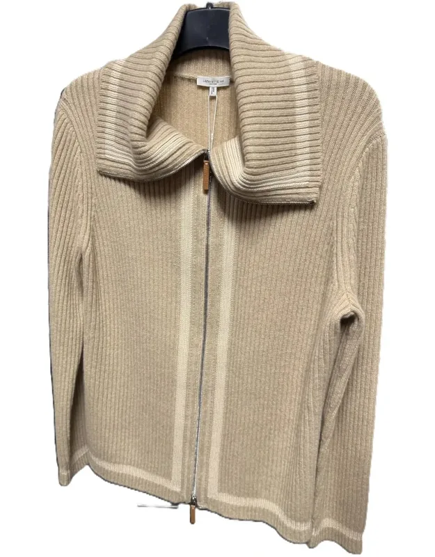 Zip Rib Cashmere Sweater
