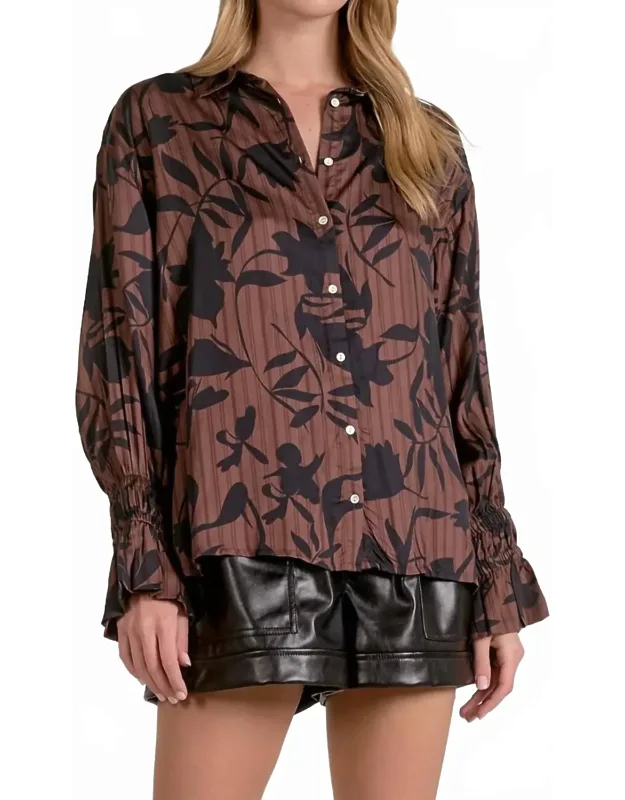 Gwen Fall Button Down Blouse