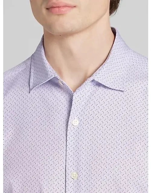 Micro-dot 4-way Stretch Button-up Shirt