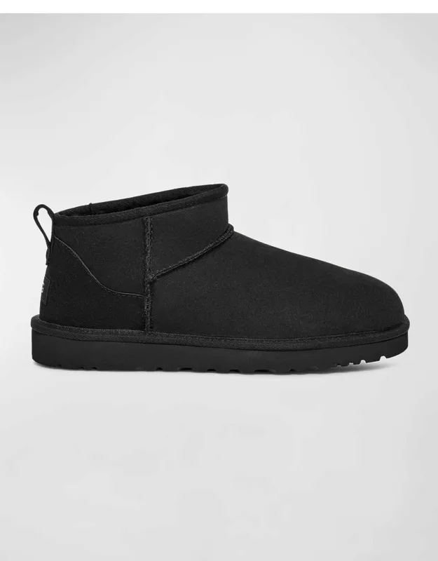 Classic Ultra Mini Leather Ankle Boots