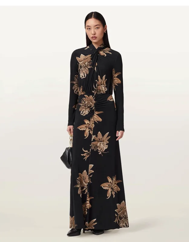 Mina Floral A-line Maxi Dress