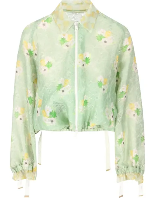 Floral-print Bomber Jacket
