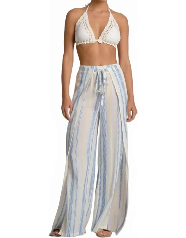 Drawstring Stripe Pants