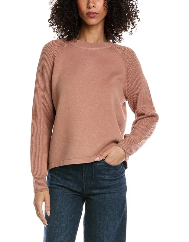 Ribbed Raglan Sweater