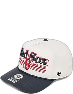 Boston Red Sox Mlb Hitch Snapback Hat - Structured Mid-fit Crown, Adjustable Snapback Closure