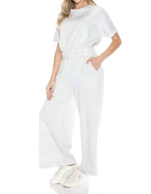 Scuba Cropped Jumpsuit