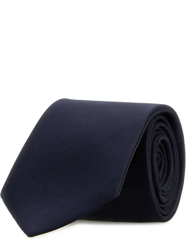 Midnight Blue Satin Tie