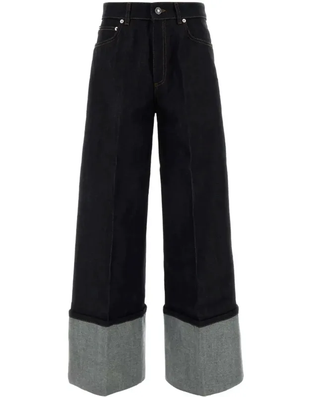 Turn Up Denim Trousers