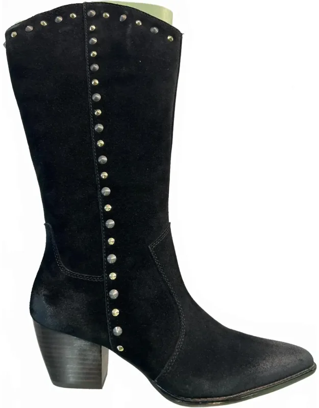 Vizalo Suede Tall Boots