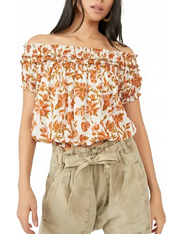 Suki Floral Off The Shoulder Top