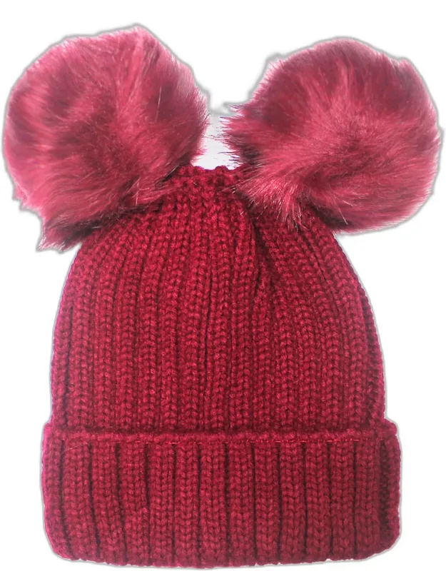 Pom Pom Knit Beanie
