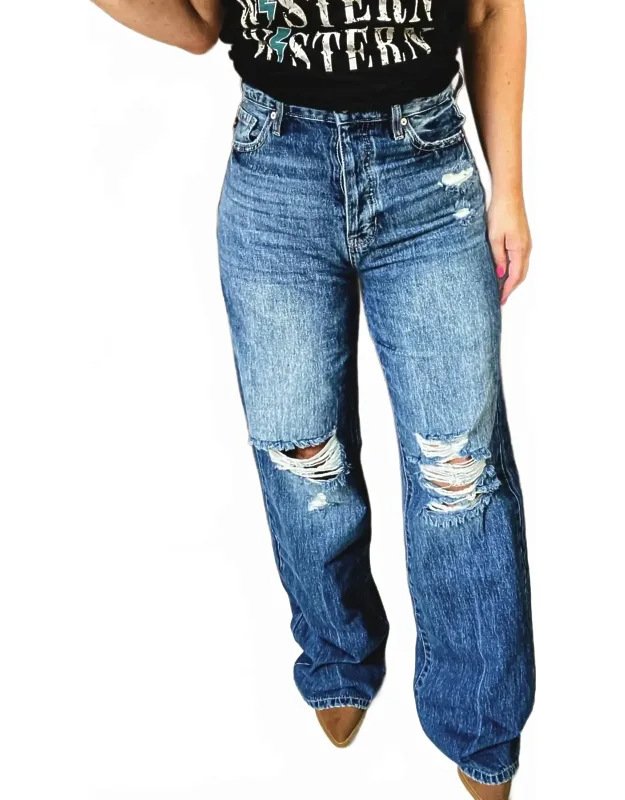 Gentry Wide Leg Flare Jeans