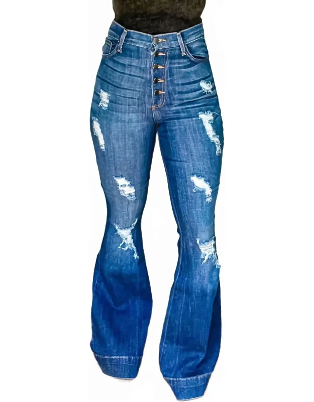 The Shiner High Waisted Flare Jeans