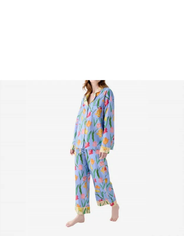 Organic Printed Long Pajama Set