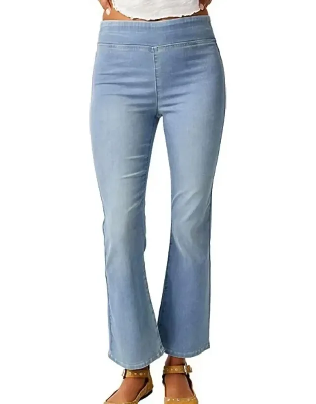 Cropped Slim Flare Jeans