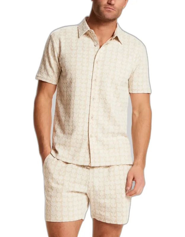 Weatherproof Vintage Traditional Fit Floral Jacquard Shirt