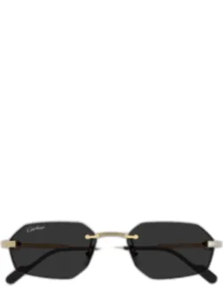 Rimless Metal Geometric Sunglasses
