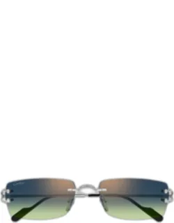 Metal Rectangle Sunglasses
