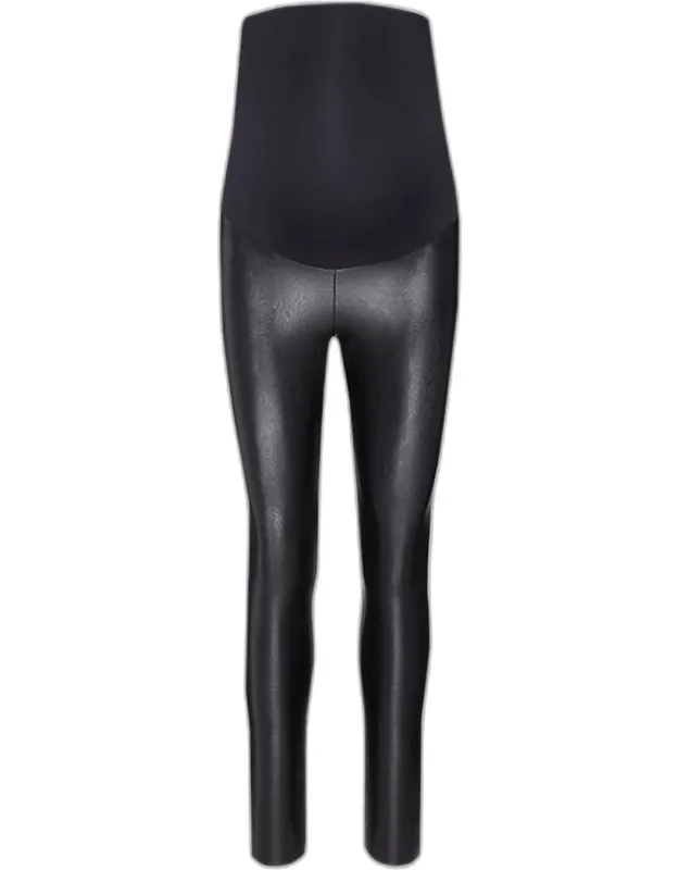 Stretch Faux Leather Leggings