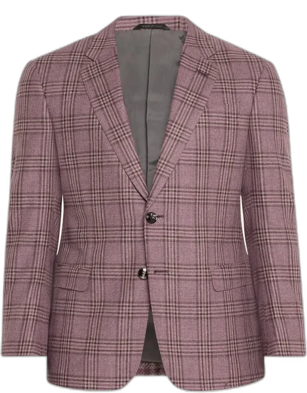 Wool-cashmere Plaid Sport Coat