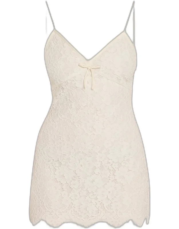 Petaline Lace Mini Dress
