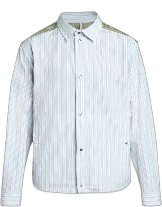 Mixed-media Shirt Jacket
