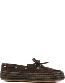 Tie Detail Boat Shoes