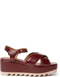 Cross-strap Heeled Sandals