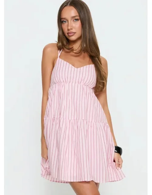 Halter Mini Dress With Ruched Pleating
