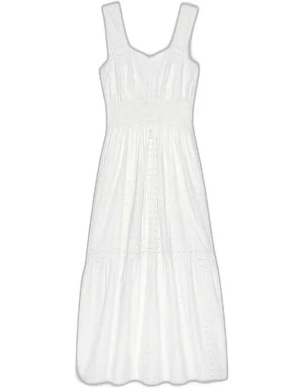 Eyelet Midi Dress