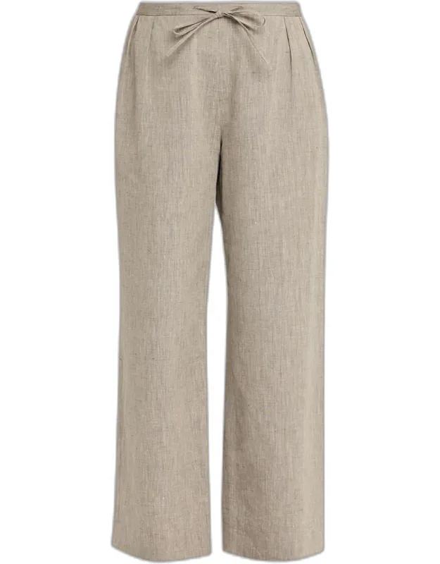 Loose Fit Linen-cotton Pants