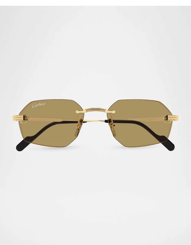Metal Rectangle Sunglasses