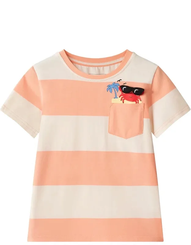 Stripe Pocket T-shirt