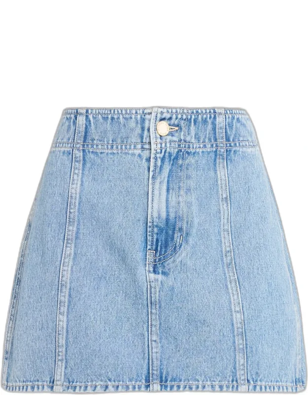 A-line Denim Mini Skirt