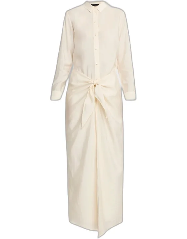 Wrap Maxi Shirtdress