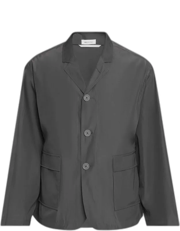 Packable Logo-print Shirt Jacket