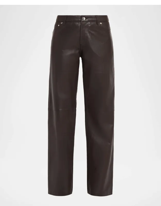 Baggy Leather Jeans
