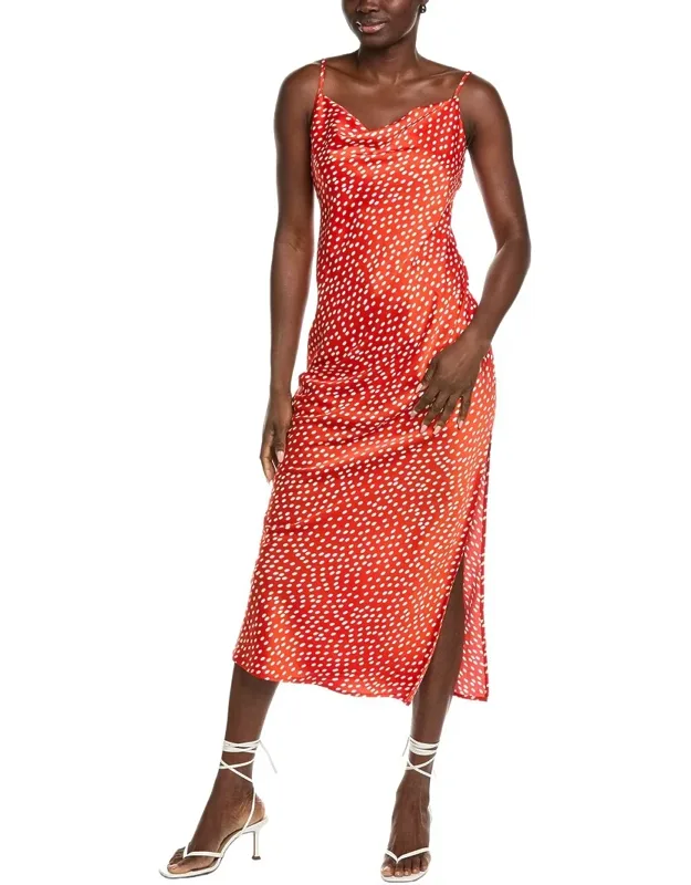 Polka Dot Maxi Slip Dress