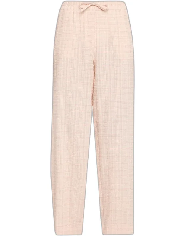 Textured Drawstring Pants
