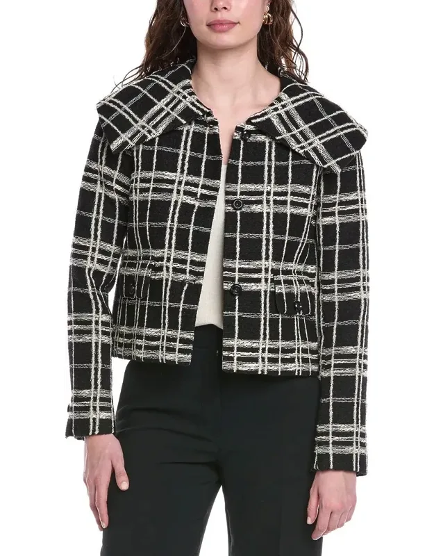 Plaid Wool-blend Jacket