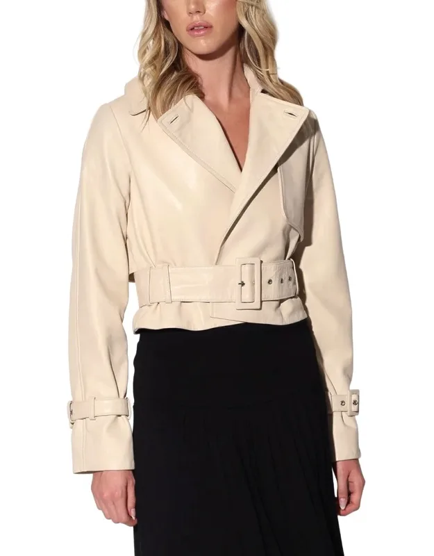 Rexa Suede Short Trench Coat