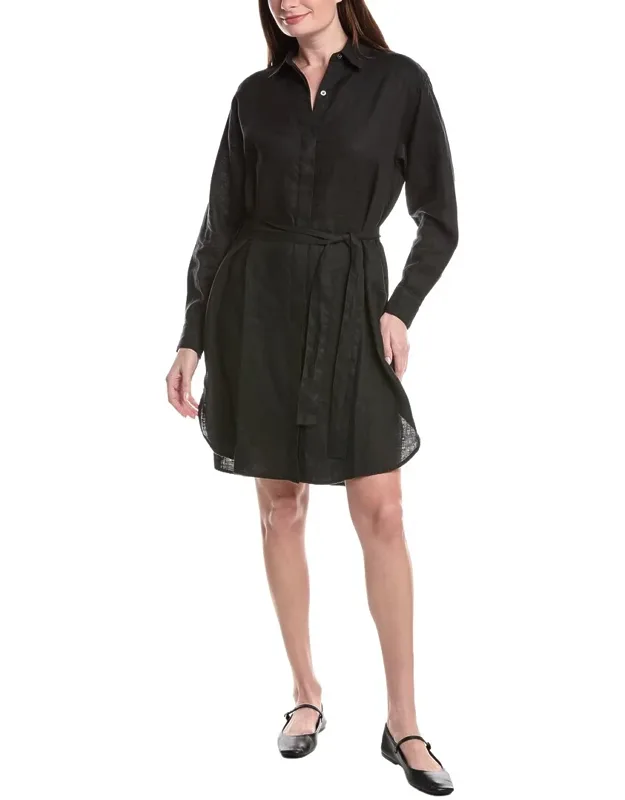 Linen Mini Shirt Dress