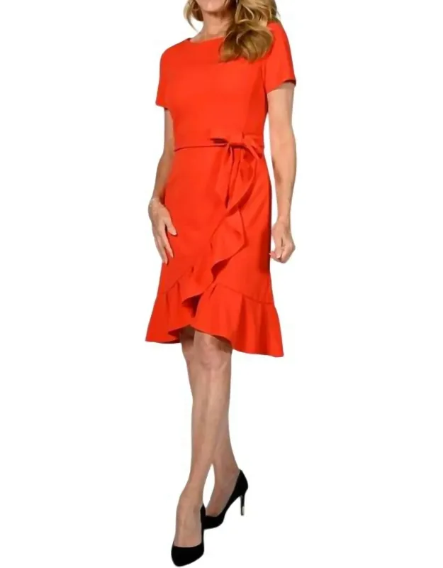 Ruffle Knit Dress