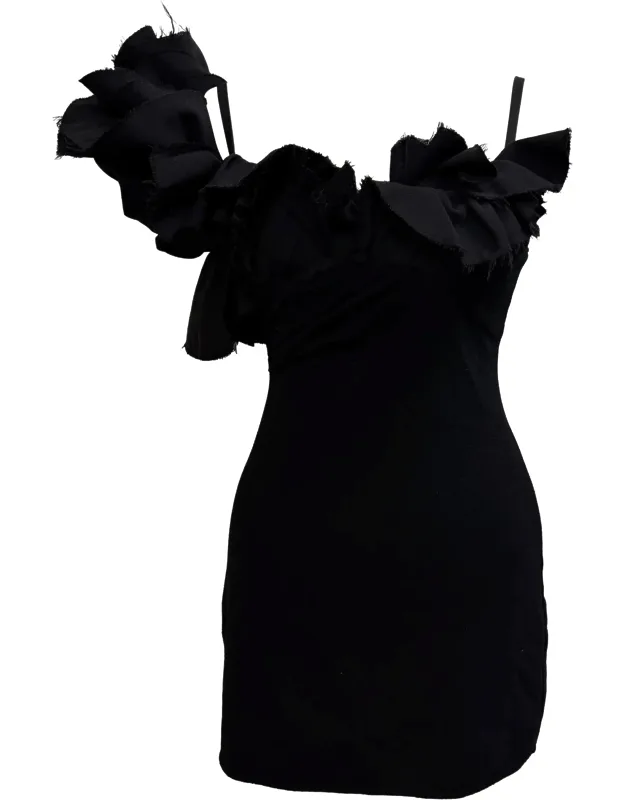 Ruffled Mini Dress