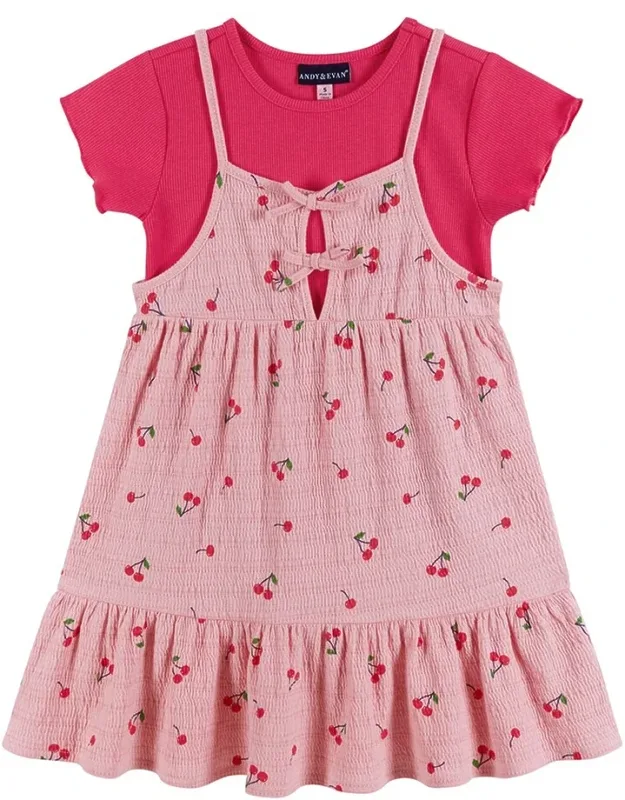 Ribbed T-shirt And Dress Set