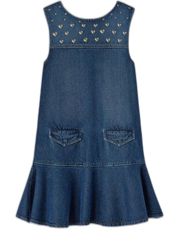 Studded Denim Dress