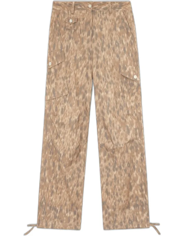 Burro Cargo Pants In Printed Cotton