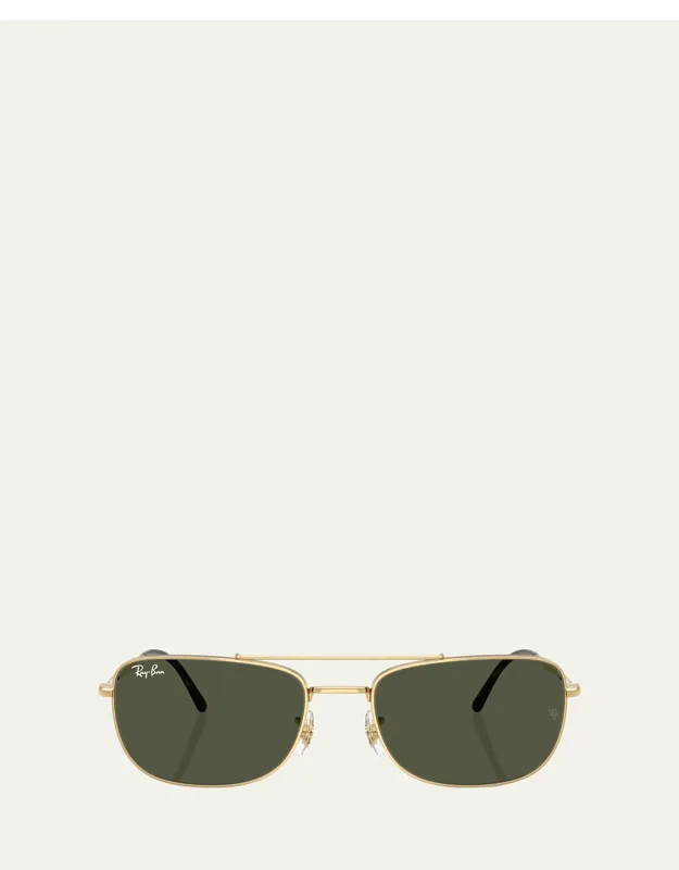 Metal Rectangle Sunglasses
