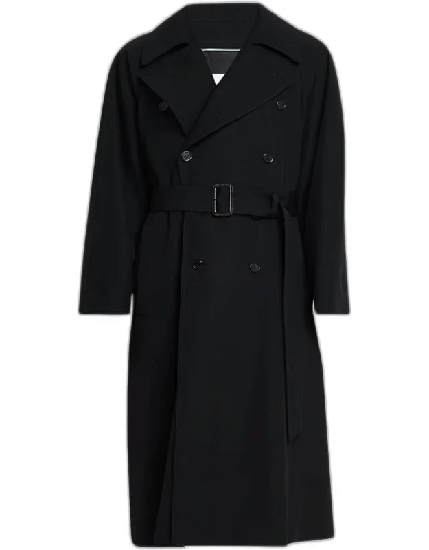 Grain De Poudre Belted Trench Coat
