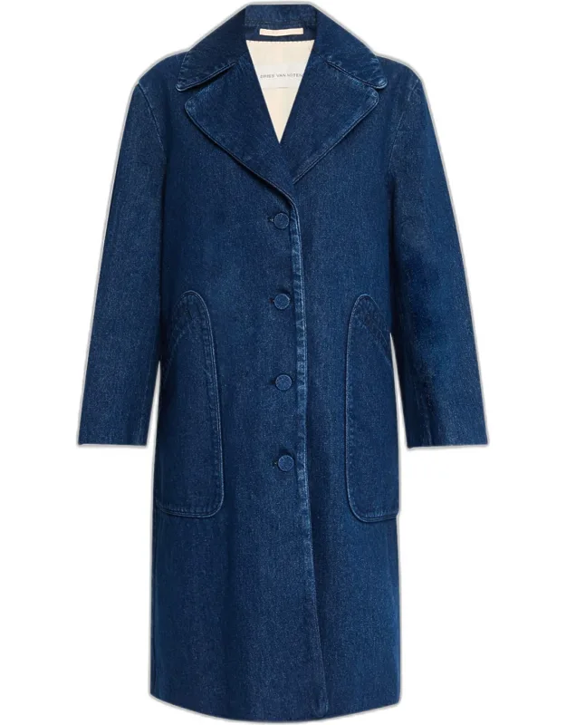 Long Denim Coat
